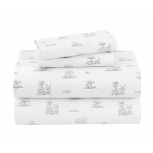 Welhome Cotton Rich Blend Sateen 320TC Classic Chic Mushroom 4pc Sheet Set NIP